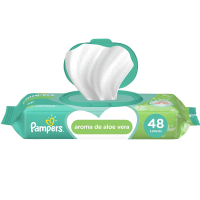 Lenços Umedecidos Pampers Aroma De Aloe Vera 48 Unidades na Amazon