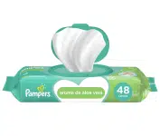 Lenços Umedecidos Pampers Aroma de Aloe Vera 48 Unidades na Amazon