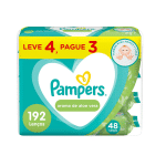 Lenços Umedecidos Pampers Aroma de Aloe Vera – 192 Unidades na Amazon