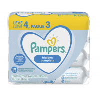Lenços Umedecidos Pampers Higiene Completa - 192 Lenços na Amazon