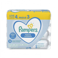 Lenços Umedecidos Pampers Higiene Completa - 192 Lenços na Amazon