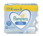 Lenços Umedecidos Pampers Higiene Completa – 192 lenços na Amazon