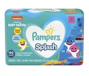 Lenços Umedecidos Pampers Splashers Baby Shark – 192 Unidades na Amazon