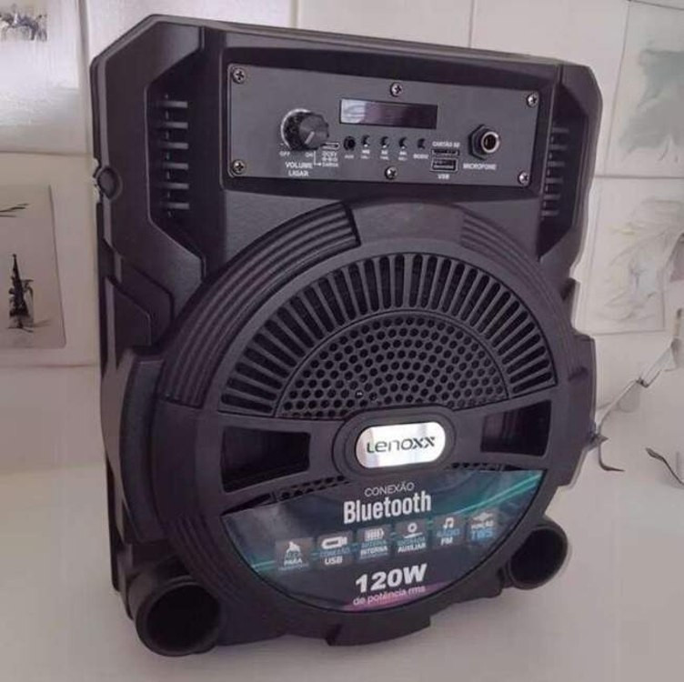 LENOXX, CAIXA AMPLIFICADA BLUETOOTH(120W) – CA80 na Amazon