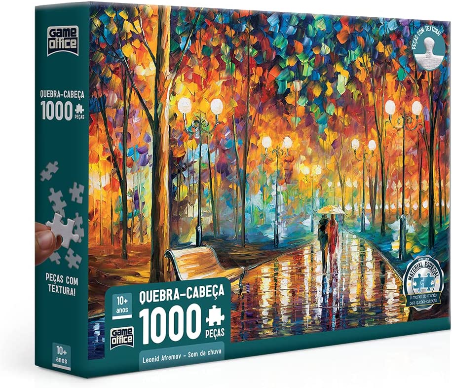 Leonid Afremov – Som da Chuva – Quebra-cabeça 1000 peças – Toyster Brinquedos, Multicolorido na Amazon