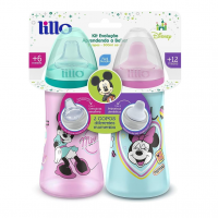 Lillo Kit 2 Copos Colors Bico De Silicone Disney Minnie Rosa na Amazon