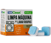 Limpa Maquina de Lavar Roupas em Tabletes/Pastilhas TabClean – 12 unidades na Amazon