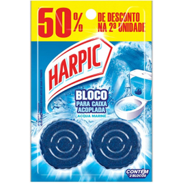 Limpador e Aromatizador Sanitário para Caixa Acoplada Marine Harpic - 2 Unidades na Amazon