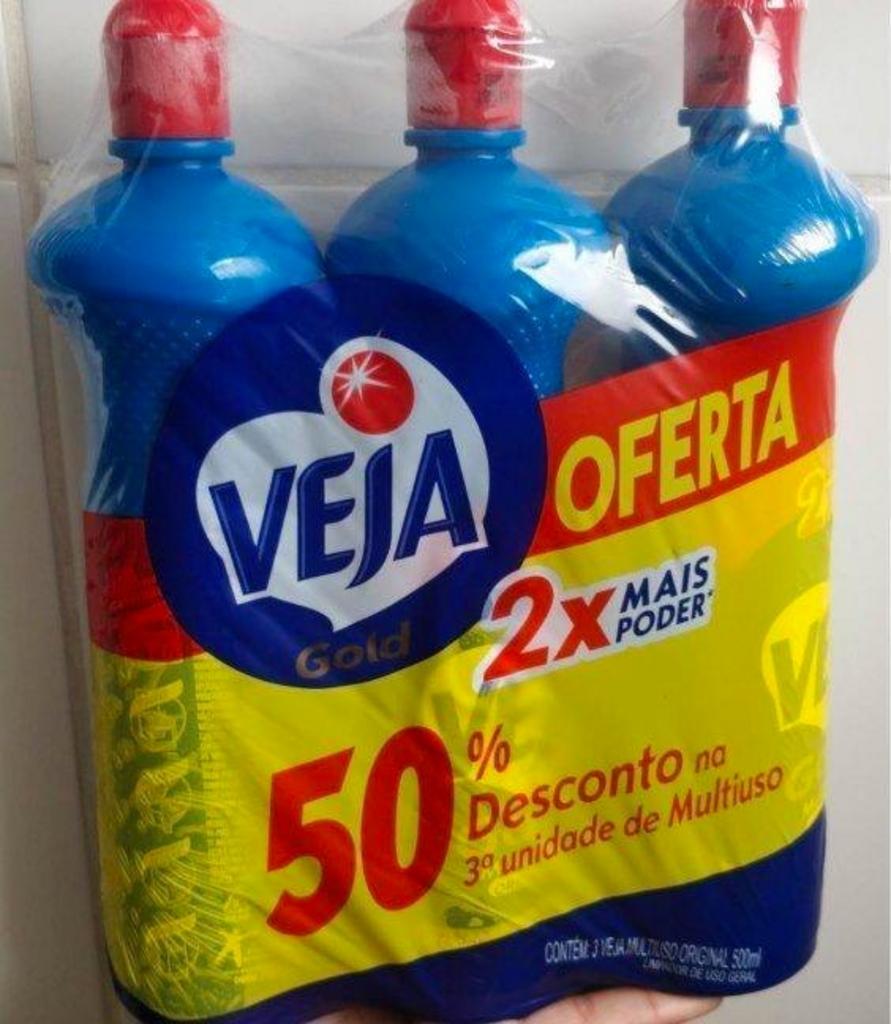 Limpador Multiuso Veja Gold Original com 3 unidades de 500ml na Amazon