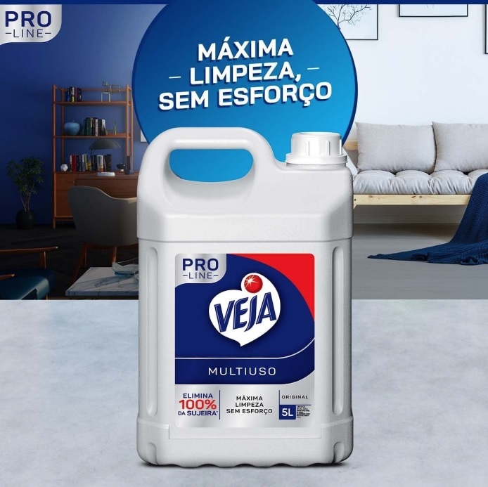 Limpador Multiuso Veja PRO Line 5L Original, Veja na Amazon