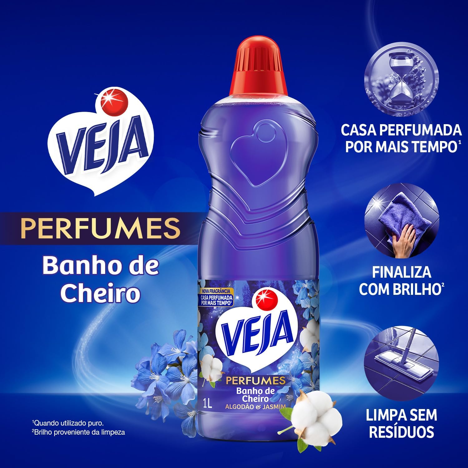 Limpador Perfumado Veja Lírio do Nilo 1L na Amazon