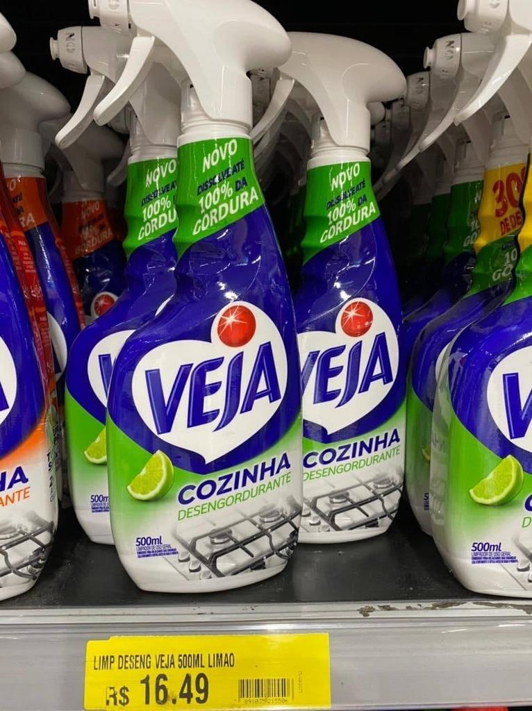 Limpador Spray Gold Cozinha Desengordurante Limão 500 Ml, Veja na Amazon