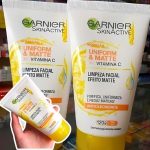 Limpeza Facial Garnier Uniform & Matte Vitamina C Antioleosidade, 120g na Amazon