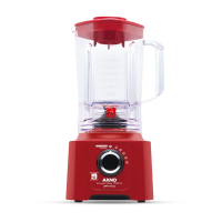 Liquidificador Arno Power Max Limpa Fácil 700W Vermelho Com Lâminas Removíveis E Jarra De 3,1L LN61 na Arno