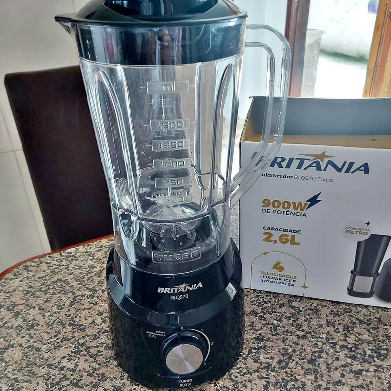 Liquidificador, Diamante Blq970p, 900w, Preto, 110v, Britânia na Amazon
