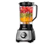 Liquidificador Mondial Turbo L-1100 com 12 Velocidades 1100W – Preto/Inox na Casas Bahia