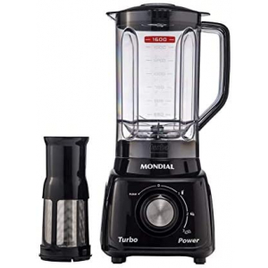 Liquidificador Mondial Turbo Power 550W 1,6L - L-99 FB na Casa e Vídeo
