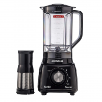 Liquidificador Turbo Power, Mondial, Preto, 550W, 110V na Amazon