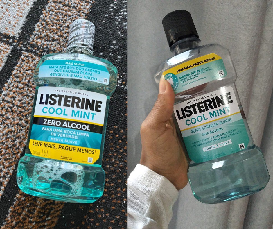 Listerine Cool Mint Enxaguante Bucal Sem Álcool, 1,5l na Amazon