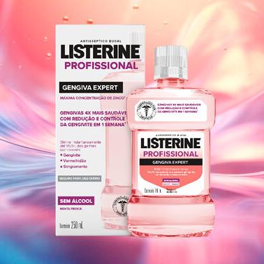 LISTERINE® PROFISSIONAL GENGIVA EXPERT, 500mL na Amazon