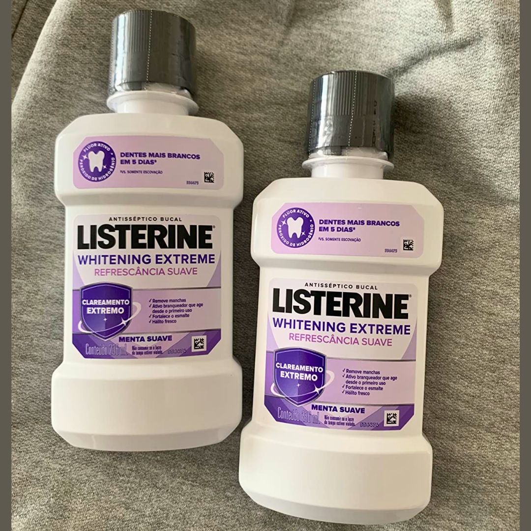 Listerine Whitening Extreme Enxaguante Bucal Clareador Dental,236ml na Amazon