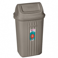 Lixeira Basculante Sanremo Cinza Plástico na Amazon