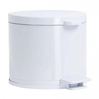 Lixeira Branca C/Pedal Recipiente Plástico 4,5 Lts - Viel na Amazon