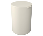 Lixeira com Tampa Serene 5L Coza Cinza Claro na Amazon