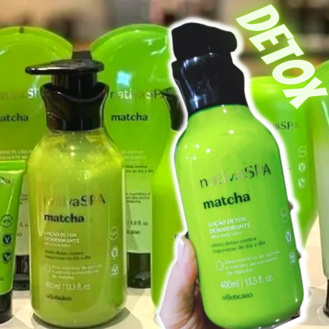Loção Detox Desodorante Corporal Nativa Spa Matcha 400ml na oBoticário