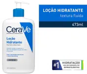 Loção Hidratante Corporal CeraVe com textura Fluida e Ácido Hialurônico – 473ml na Amazon