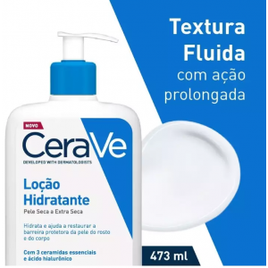 Loção Hidratante Corporal Com Textura Fluida Cerave 473ml na Americanas