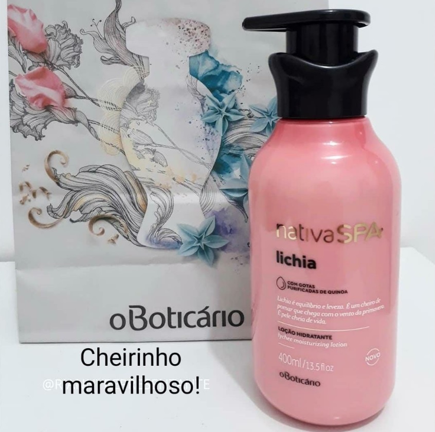 Loção Hidratante Corporal Desodorante Nativa SPA Lichia 400ml na oBoticário