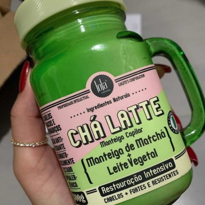 Lola Cosmetics Chá Latte Manteiga de Matchá + Leite Vegetal – Máscara Capilar 300g na Casas Bahia