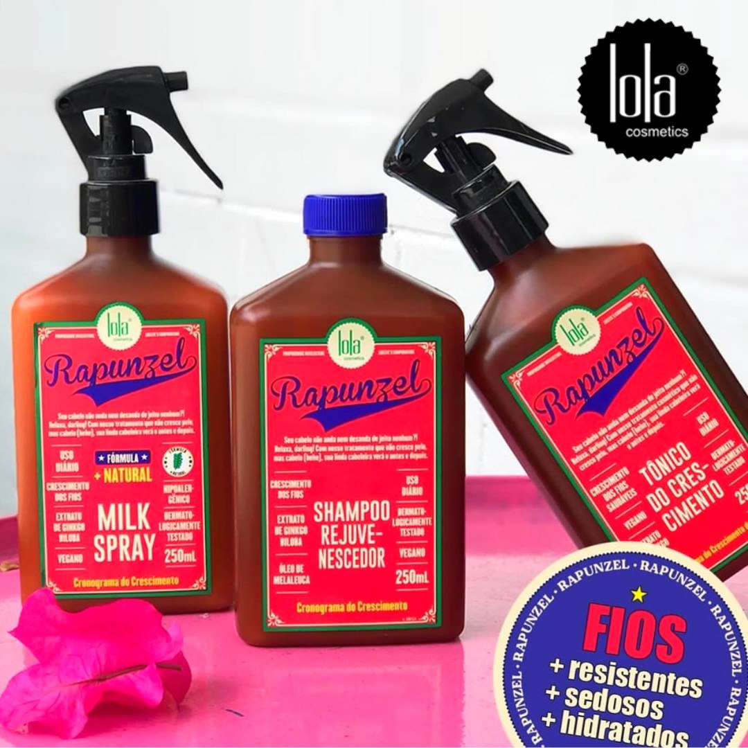 Lola Cosmetics Kit Lola Rapunzel: Shampoo + Tônico + Leave In na Amazon