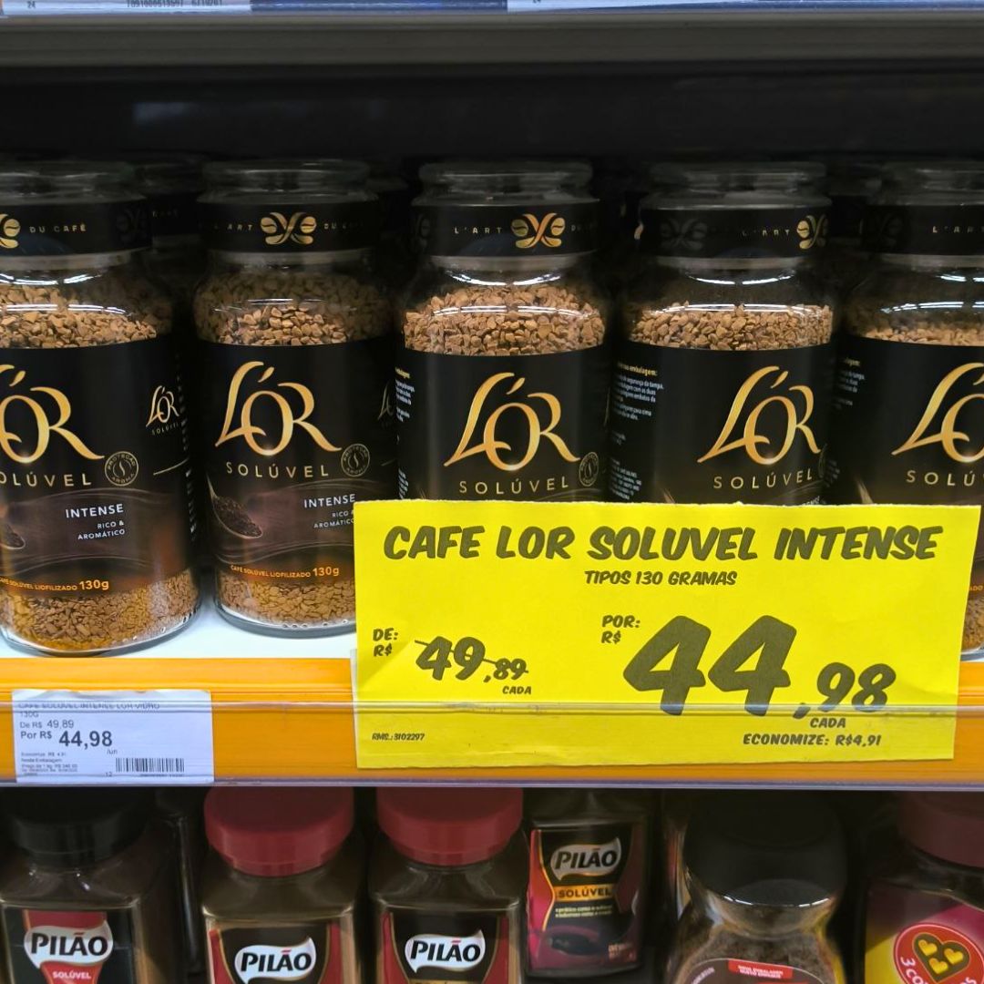 L’OR, Café Solúvel Classique Pote de Vidro 130g na Amazon