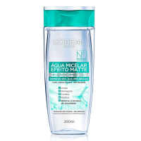 L'Oréal Paris Água Micelar Efeito Matte Solução De Limpeza Facial 5 Em 1, 200ml na Amazon