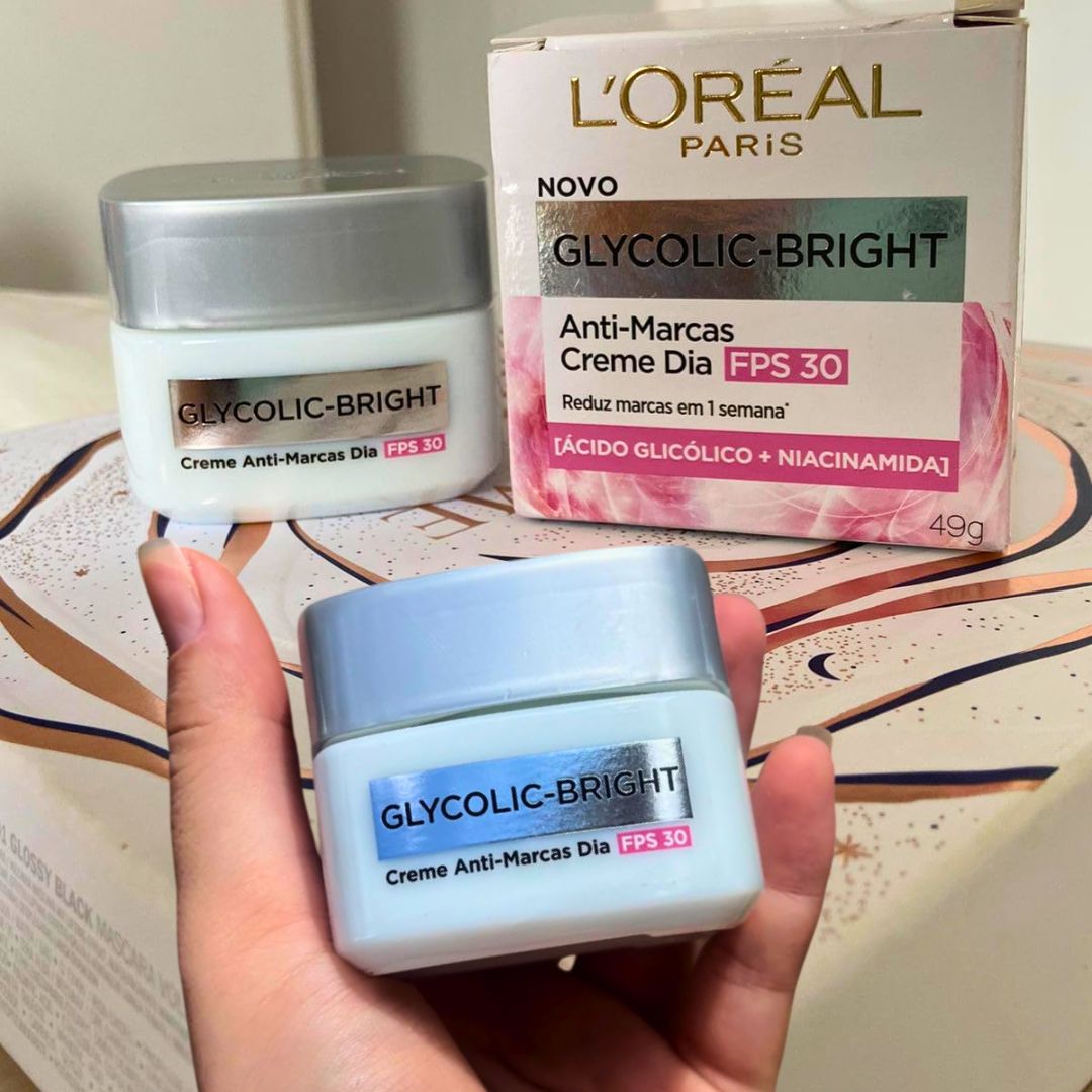 L’Oréal Paris Creme Anti-Marcas Dia FPS 30 Glycolic-Bright 49g na Amazon