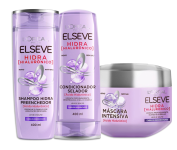 L’Oréal Paris Elseve Hidra Hialurônico Kit Shampoo, Condicionador, Creme de Tratamento na Amazon