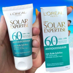 L’Oréal Paris Protetor Solar Facial Antioleosidade FPS60 Solar Expertise Effeito Matte, 40g na Amazon