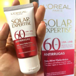 L’Oréal Paris Protetor Solar Facial Antirrugas FPS60 com Ativo Hialurônico Solar Expertise, 40g na Amazon