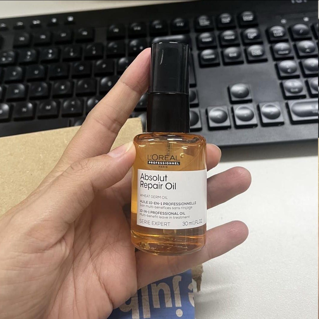 L’Oréal Professionnel Óleo 10 em 1 Absolut Repair | Multi-benefícios para cabelos secos e danificados | Repara e Promove Brilho | Com Gold Quinoa e Proteínas na Amazon