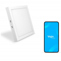 Luminária Inteligente LED 18W 3000-6500K Elgin Wi-Fi Quadrada De Sobrepor Compatível Com Alexa E Google Home na Amazon