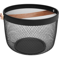 LYOR - Cesta Com Alça De Metal Perfect 24,5cm X 18,5cm X 27cm Preta na Amazon