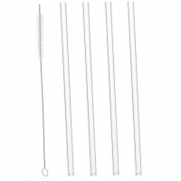 LYOR - Conjunto 4 Canudos De Vidro Reutilizáveis Com Escova Para Limpeza 20cm na Amazon
