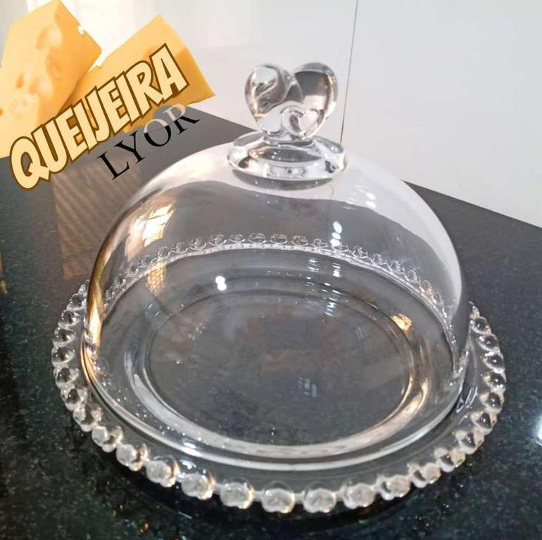 Lyor Coração Queijeira com Tampa de Cristal, Transparente/Rosa, 19.5 x 13 cm na Amazon