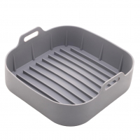 LYOR - Forma Quadrada De Silicone Para Air Fryer Cinza 20Cm X 7Cm na Amazon