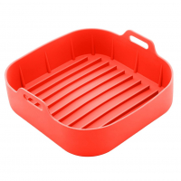 LYOR - Forma Quadrada De Silicone Para Air Fryer Vermelha 20cm X 7cm na Amazon
