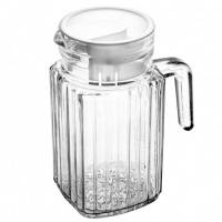 LYOR - Jarra Porta De Geladeira De Vidro Com Tampa Em Plástico Branca 650ml na Amazon