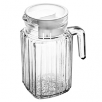 LYOR - Jarra Porta De Geladeira De Vidro Com Tampa Em Plástico Branca 650ml na Amazon