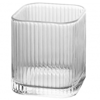 LYOR - Porta Escova De Dente De Vidro Lines 8cm X 8cm X 9,5cm na Amazon